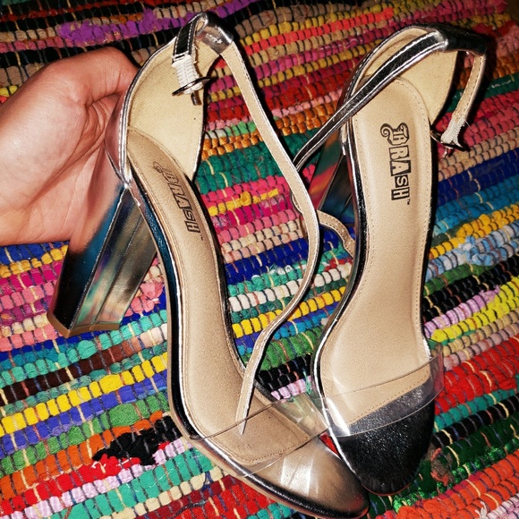 cute clear heels